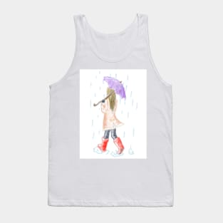 A walk in the rain Tank Top